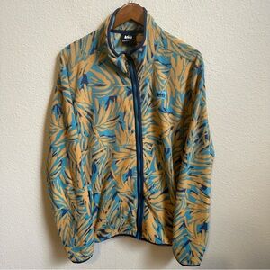 REI Co-Op Men’s Floral Full Zip Fleece Jacket